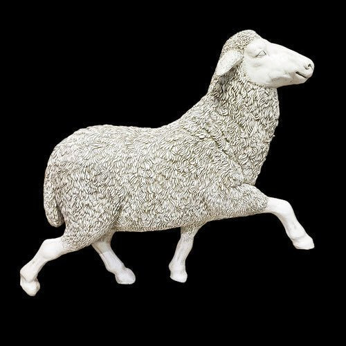 Prancing Sheep Garden Statue (41-Inch)