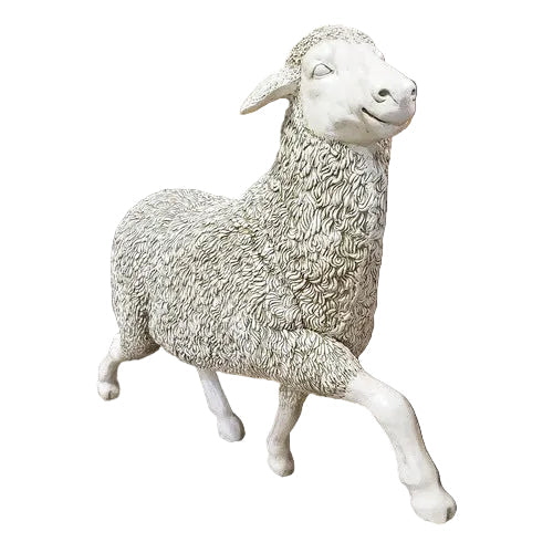 Prancing Sheep Garden Statue (41-Inch)