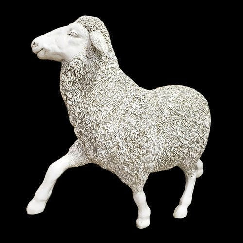 Prancing Sheep Garden Statue (41-Inch)