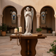 Prayer Angel Outdoor Statue (25 - Inch) Side Angle