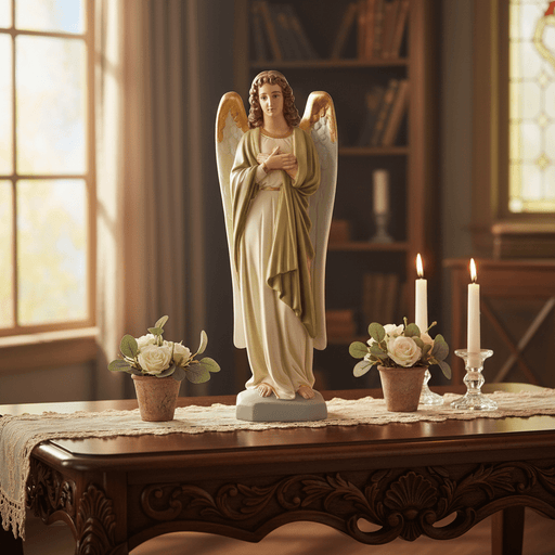 Prayer Angel Outdoor Statue (26-Inch)