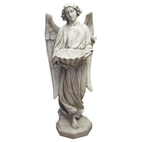 Prayer Angel With Bowl Outdoor Statue (60 - Inch)