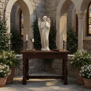 Prayer Angel With Wings Outdoor Statue (25-Inch)