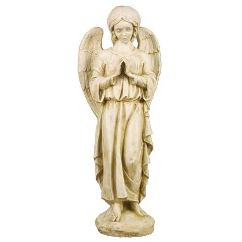 Praying Angel Outdoor Statue (24 - Inch) Side View