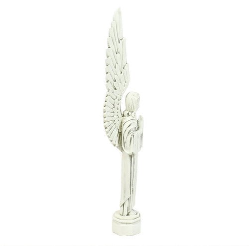 Praying Angel with Large Wings Outdoor Statue (27-Inch)
