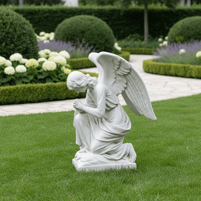 Praying Church Angel Outdoor Statue (28 - Inch)