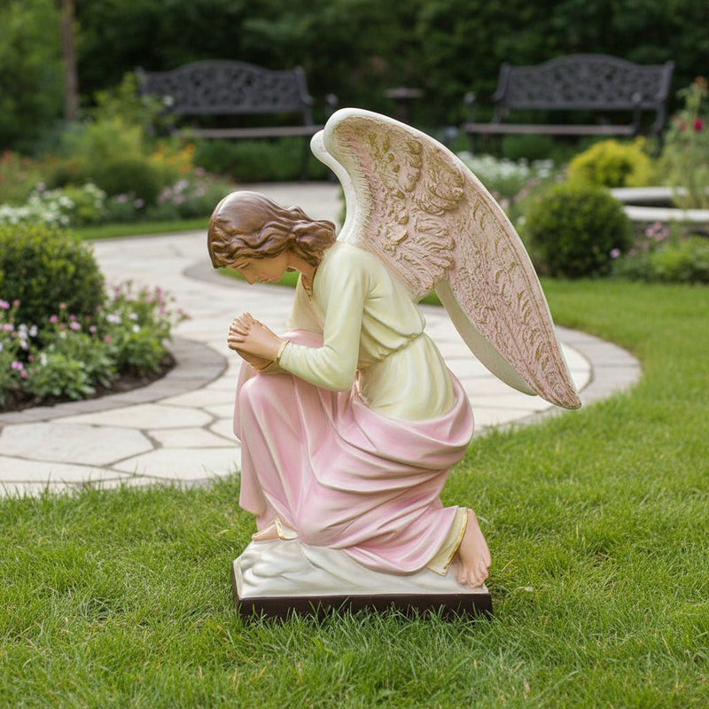 Praying Church Angel Outdoor Statue (28 - Inch)