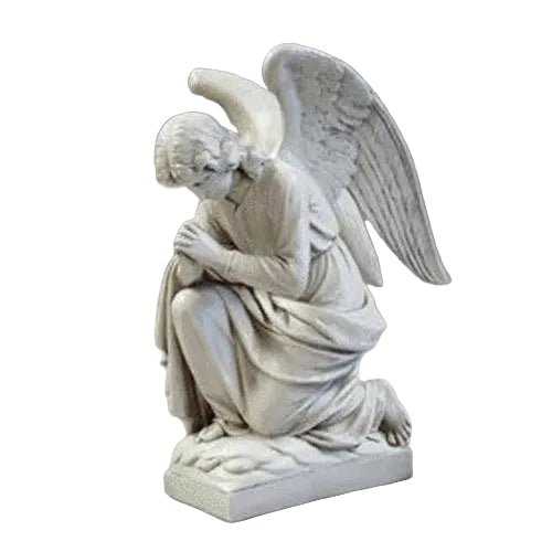 Praying Church Angel Outdoor Statue (28 - Inch) Side View