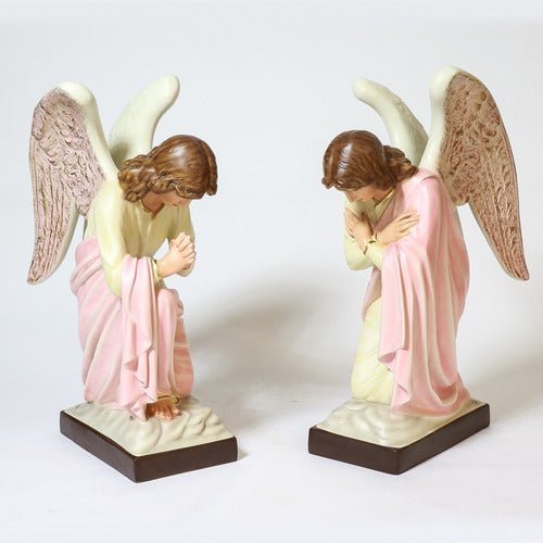 Praying Church Angel Outdoor Statue (28 - Inch) Side Angle View