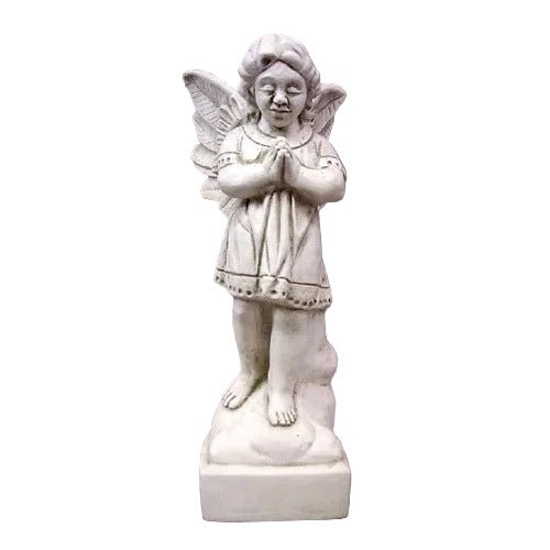 Praying Guardian Angel Outdoor Statue (19-Inch)