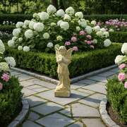 Praying Guardian Angel Outdoor Statue (19 - Inch)