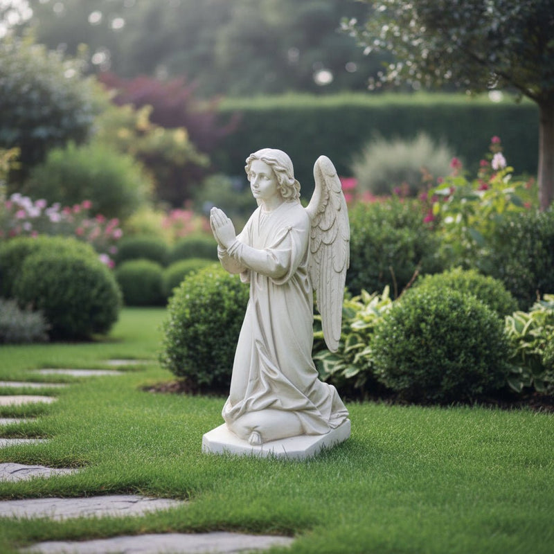 Praying Winged Angel Outdoor Statue (39 - Inch)
