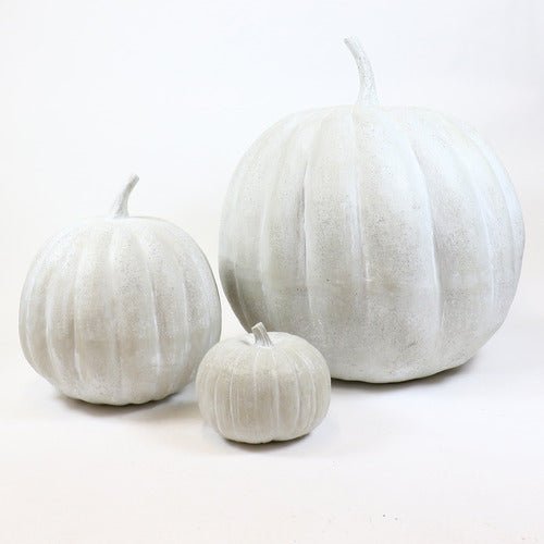 Pumpkin Garden Statue (11 - Inch) Side Angle