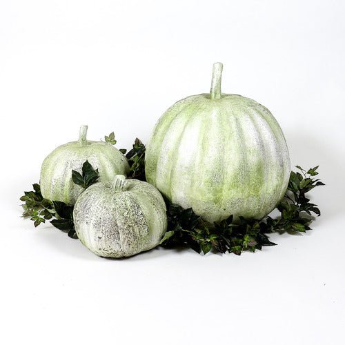 Pumpkin Garden Statue (14 - Inch) Side Angle