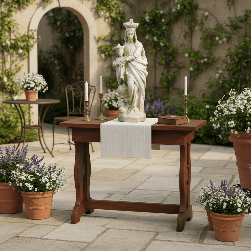 Queen Child Of Heaven Statue (27 - Inch) Side Angle
