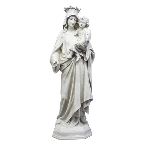 Queen of Heaven Mary with Jesus Statue (42 - Inch) Side View