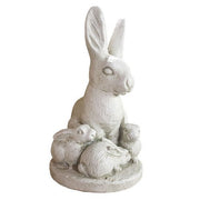 Rabbit and Bunnies Garden Statue (11-Inch)