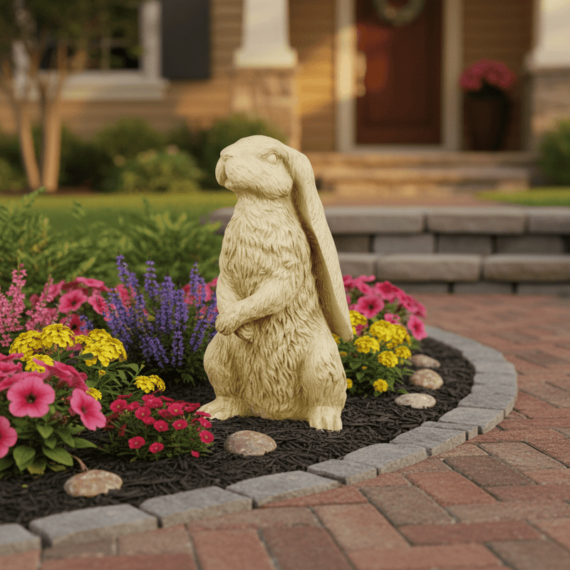 Rabbit Garden Statue (13-Inch)