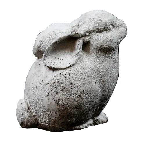 Rabbit Garden Statue (8 - Inch) Side View