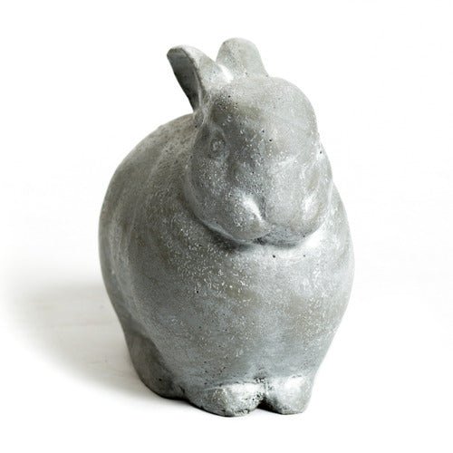 Rabbit Garden Statue (9 - Inch) Side Angle View