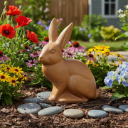 Rabbit Garden Statue (9 - Inch) Side Angle