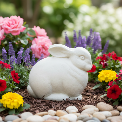 Rabbit Garden Statue (9-Inch)