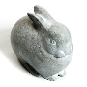 Rabbit Garden Statue (9 - Inch) Side View
