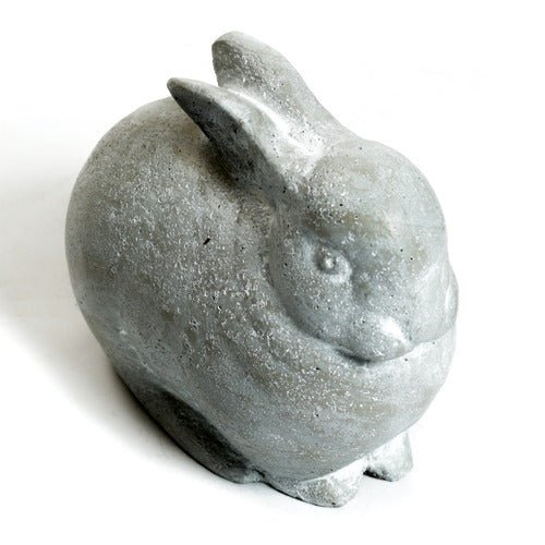 Rabbit Garden Statue (9 - Inch) Side View