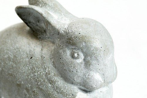 Rabbit Garden Statue (9 - Inch) Different Angle