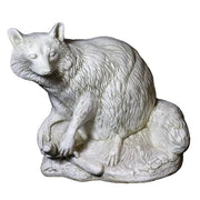 Raccoon Garden Statue (13 - Inch) Side View