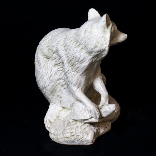 Raccoon Garden Statue (13 - Inch) Different Angle