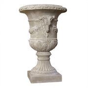 Ram and Garland Outdoor Statue (31 - Inch) Side View