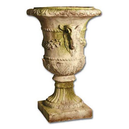 Ram and Garland Outdoor Statue (31 - Inch)