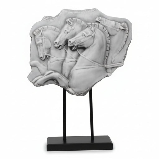 Rearing Horseson Stand Statue (12-Inch)