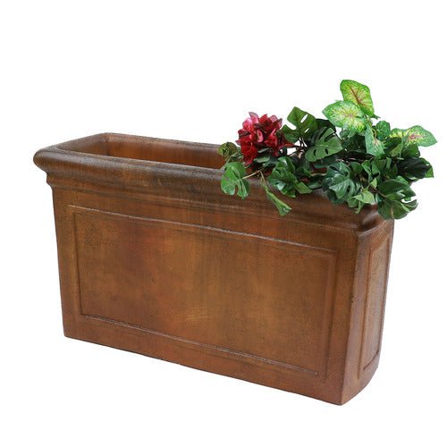 Rectangular panel planter (20 - Inch) Side View
