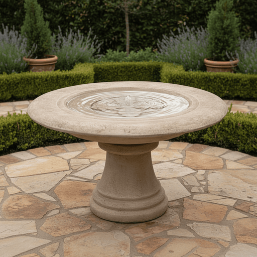 Reflecting Pool Garden Fountain (20 - Inch) Side Angle