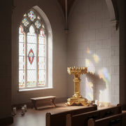 Religious Arc Candleholder Statue (16 - Inch) Side Angle