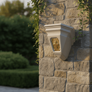 Religious Bracket with Cross Statue (14 - Inch) Side Angle