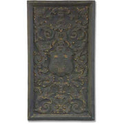 Renaissance Shield Panel Outdoor Statue (27 - Inch) Side View