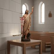 Resurrected Christ Religious Statue (48 - Inch) Side Angle