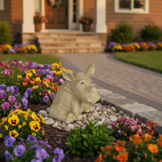 Rhino Garden Statue (4 - Inch) Side Angle