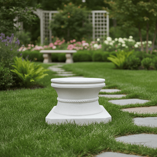 Riser Stand Outdoor Statue (9 - Inch) Side Angle