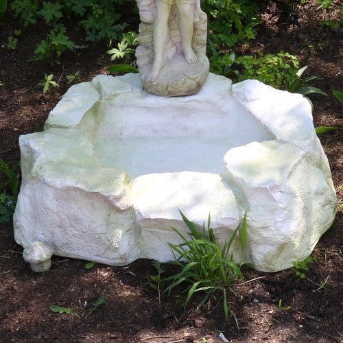 Rocky Pond Garden Statue (Small) (9 - Inch) Side Angle