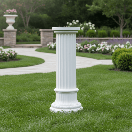 Roma Pedestal Statue (39 - Inch) Side Angle