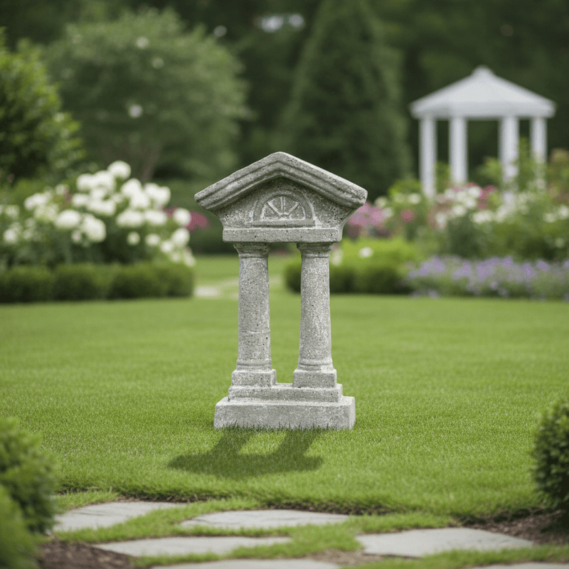 Roman Accent Outdoor Statue (10 - Inch) Side Angle