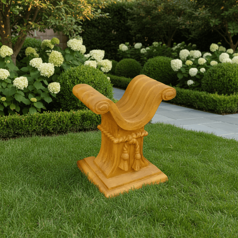 Roman Table Base Outdoor Statue (29 - Inch) Side Angle