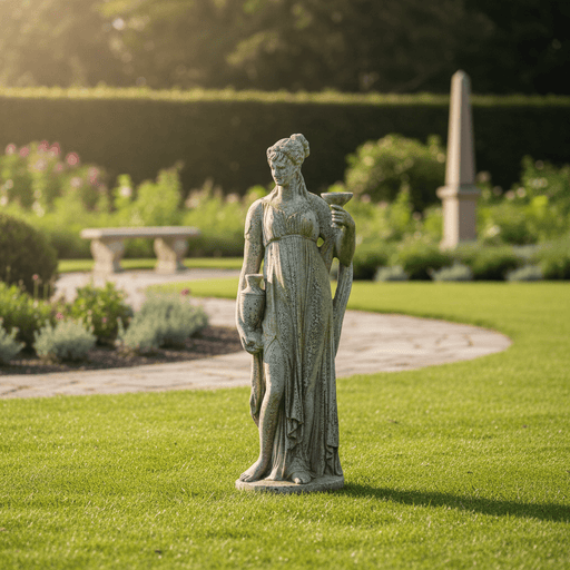 Roman Woman Statue (45 - Inch) Side Angle