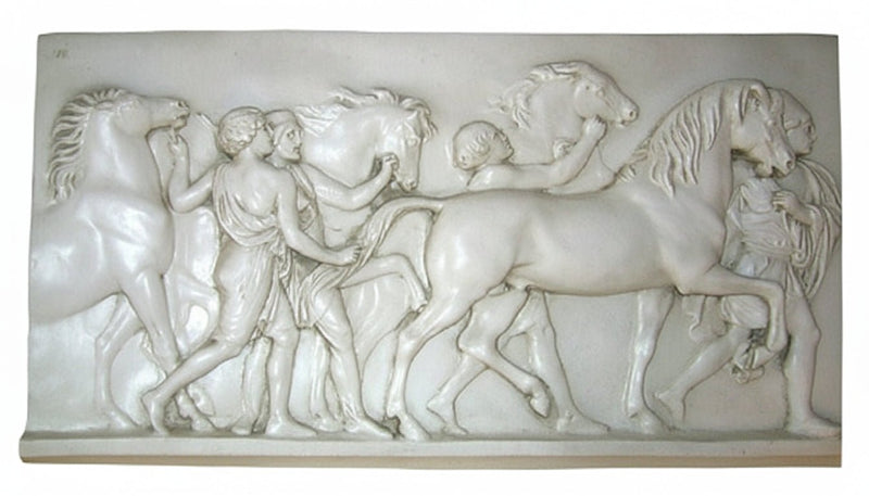 Romans with Horse Garden Plaque (24-Inch)