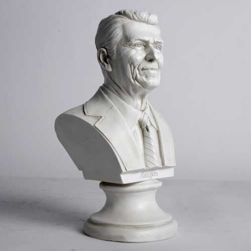 Ronald Reagan Bust Display Decor (12-Inch)