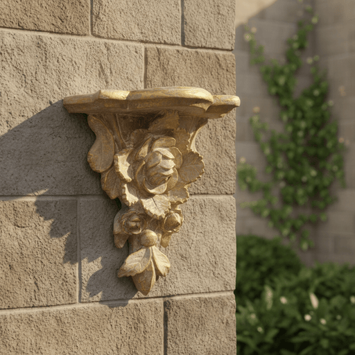 Rose Cluster Outdoor Bracket (18 - Inch) Side Angle